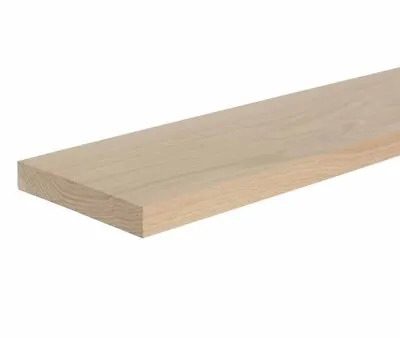 Solid Oak Stair Tread Un-Grooved 30x270x1000mm Square Edge • £54.99