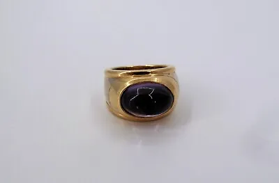 Superb 18K Gold MARINA B. Amethyst Ladies Cocktail Ring Size 6   ZAE *********** • $1998