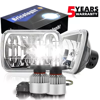 Pair 5x7  7x6  LED Headlights Hi/Lo DRL For Toyota Pickup 82-95 Tacoma 1995-1997 • $74.68