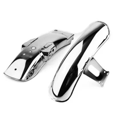 $71.19 • Buy Motorcycle Motorbike Retro Rear&Front Fender Mud Guard Metal Cover Assembly US