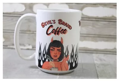 Devils Brand Coffee 15oz Ceramic Coffee Mug • $29.99