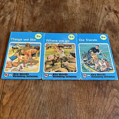 Ladybird Key Words Reading Scheme X3 Vintage Books  3a 5a 6a Peter Jane Vgc • £4.12