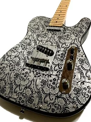 New 6 String Tele Zematias Style Metal Top Solid Style Electric Guitar • $190