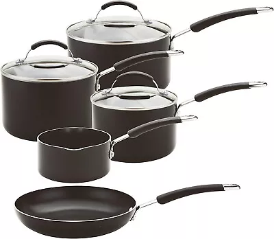 Meyer Non Stick Pots And Pans Set Of 5 - Suitable As Induction Hob Pan Set • £119.99