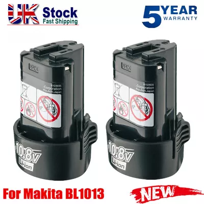 2Pack 10.8V 4.8Ah For Makita BL1013 Li-ion Battery BL1014 194550-6 194551 LCT203 • £23.89