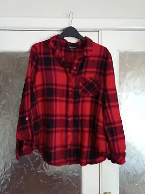 Ladies Tartan Shirt With Adjustable Sleeve Size 14 Bnwot • £3