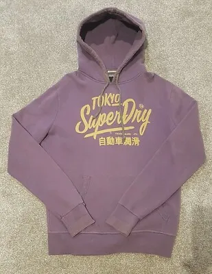 Superdry Mens Boys Unisex Purple Hoodie Size M Medium Hooded Sweatshirt Logo  • £4