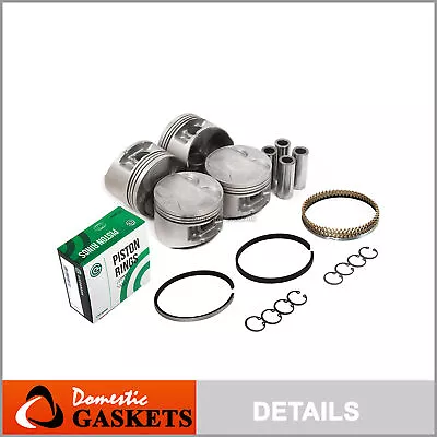 Pistons And Rings Fit 1997-2001 Honda Prelude 2.2L VTEC H22A4 DOHC 16V • $99.99