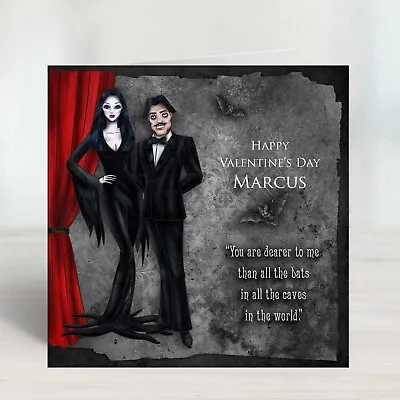 Addams Family Valentines Day Card - All The Bats • £3.50