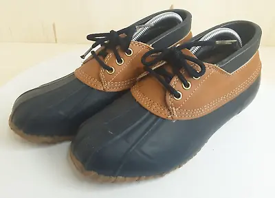Vintage Women's Eddie Bauer Duck Leather/Rubber Shoes Size 8 Retro 80s • $19.79