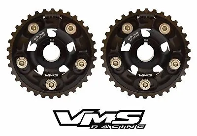 2x Black Racing Performance Cam Shaft Gear Pulley For Honda Acura B16A B18C • $119.95