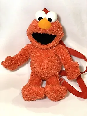 Elmo Sesame Street Plush Kids Backpack Bag Soft Toy Doll 16  • $12.99