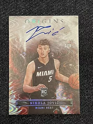 2022-23 NIKOLA JOVIC Panini Origins Rookie RC ON Card Auto FOTL Jersey # 5/8 🔥 • $599