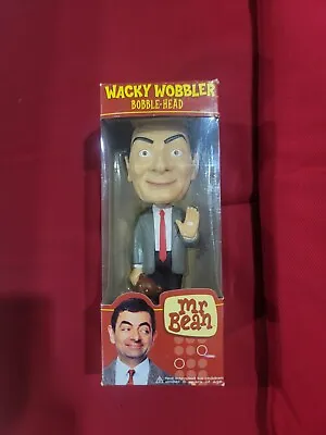 FUNKO Mr. Bean Rowan Atkinson Wacky Wobbler Bobble-Head Figurine 7  - 2007 • $20