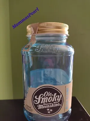 Ole Smoky Moonshine Blue Flame ***RARE*** 750mL Empty Mason Jar With Topper • $6.55