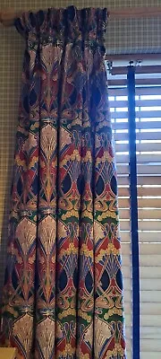 Liberty Ianthe Curtains Lampshade And Wooden Pole • £150