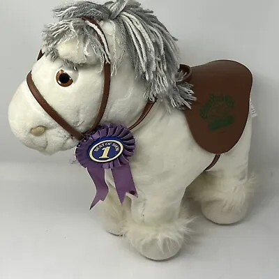 Vintage Cabbage Patch Kids CPK 17” Show Pony  Plush White Horse 1984 With Spots • $39.15