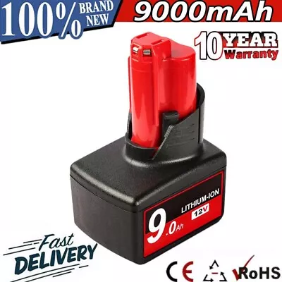 For Milwaukee For M12 9.0A 48-11-2460 LITHIUM Extended Capacity Cordless Battery • $18.99