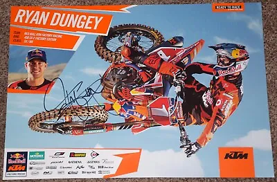 RYAN DUNGEY #1 Signed KTM Poster 4X SX Champion • $65.99