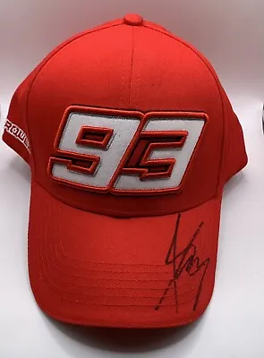 Marc Marquez Signed Red #93 Official Marquez Moto GP Cap + C.O.A. • $372.03