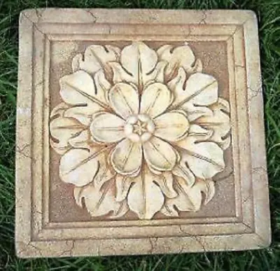 Flower Tile Mold 11.5  X 11.5  X 1/2  Thick Plaster Concrete Mould • $32.95