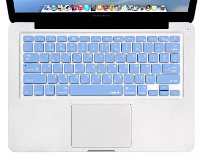 XSKN Hebrew Silicone Keyboard Skin Cover For Old MacBook Air Pro 13 15 Blue US • $11.99