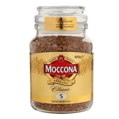 Moccona Classic Medium Roast No.5 Premium Instant Coffee Jar Bottle 100g. • $22.53