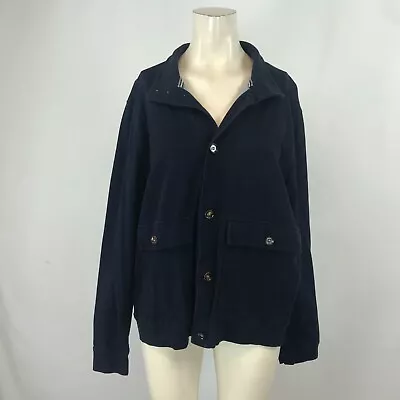 Ted Baker - Men's Size 6 - Navy Button Collared Jacket W/ Large Pockets • $29.75