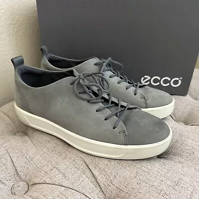 ECCO Soft 8 Dark Shadow Lace Up Sneakers Tennis Shoes Men’s 42 (8-8.5) • $29.99