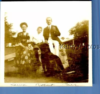 Found B&w Photo D_3161 Man In Suit Sitting With Pretty Womanboydog • $6.98