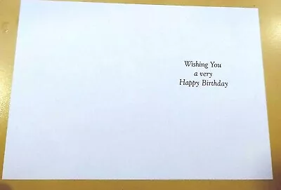 50 Printed 'Happy Birthday' Inserts For 6  Square Greetings Cards-140mm X 280mm • £10.95