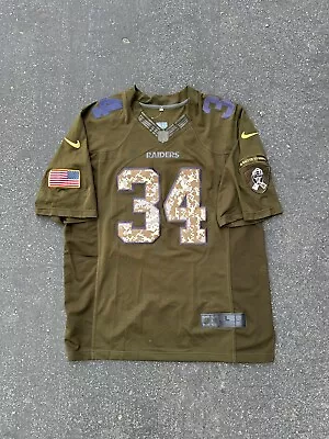 Nike Oakland Raiders Salute To Service Jersey 34 Bo Jackson Mens Size L • $104.99