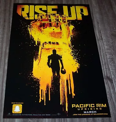 PACIFIC RIM UPRISING Movie RISE UP NYCC Comic Con  11  X 17  PROMO POSTER  • $15