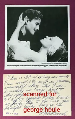 Liliane Montevecchi - Letter - Signed - Marlon Brando - Young Lions • $145