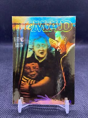 Mad Magazine Series 2 Lime Rock 2-Sided Hologram Card #2 Bush/Clinton • £4.82