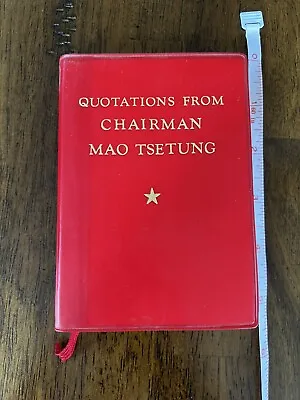 Quotations From Chairman Mao Tsetung 1972 Little Red Book Softcover • £80.35