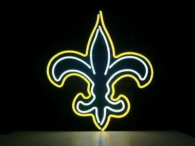 $134.09 • Buy New Orleans Saints Neon Light Sign 17 X14  Beer Cave Gift Lamp Real Glass
