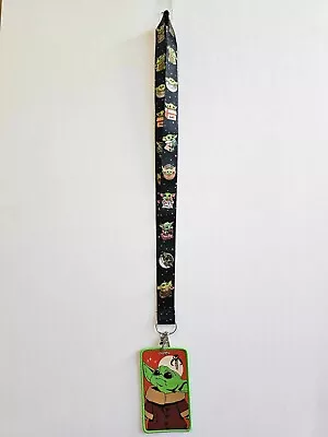 Grogu Baby Yoda The Mandalorian Lanyard With Id Holder Keychain Star Wars New • $7.99