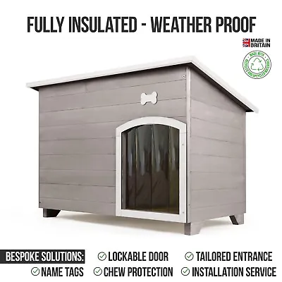 Outdoor Dog Kennel / House Winter Weather Proof Insulated - XL Forest Mush 303 • £299.99
