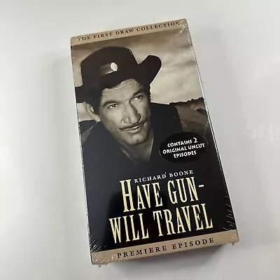 VHS Richard Boone Have Gun Will Travel Premiere Episode Factory Sealed FREE SHIP • $7.97