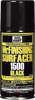 Mr. Hobby B526 Mr. Finishing Surfacer 1500 Black Spray Paint 170ml - US • $36.79