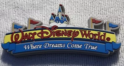 Disney Parks Walt Disney World Where Dreams Come True Magic Kingdom Sign Magnet • $17.95