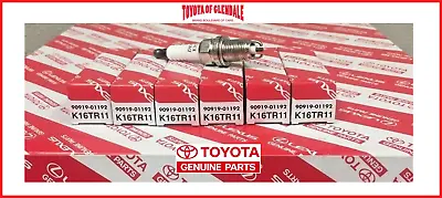 Toyota 4runner Tacoma Tundra T100 Spark Plug Set Of 6 Genuine Oem 90919-01192 • $24.60