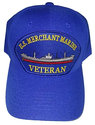 U.S. MERCHANT MARINE VETERAN Military Ball Cap - Royal Blue • $13.45