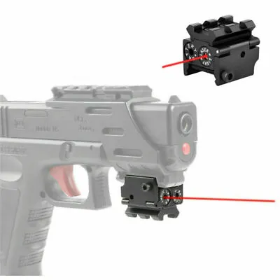 Mini Red Dot Sight Beam W/ 20mm Rail Mount For Pistol Handgun Low Rifle • $11.99
