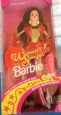 1993 Barbie Western Stampin' Tara Lynn 10295 Nrfb! • $39.99