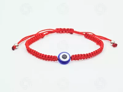 Red Hamsa Bracelet Bead Hand Of Fatima Evil Eye Blue Turkish Protection Gift UK  • £2.99