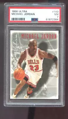 1996-97 Fleer Ultra #143 Michael Jordan PSA 7 Graded Basketball Card NBA 96-97 • $22.96