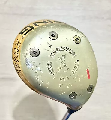 PING ZING Karsten Blonde 1 Wood Driver Ping KT-M Steel Shaft Vintage Men's RH • $49.99