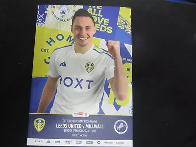 2023-24 CHAMPIONSHIP   LEEDS UNITED V MILLWALL • £3.99